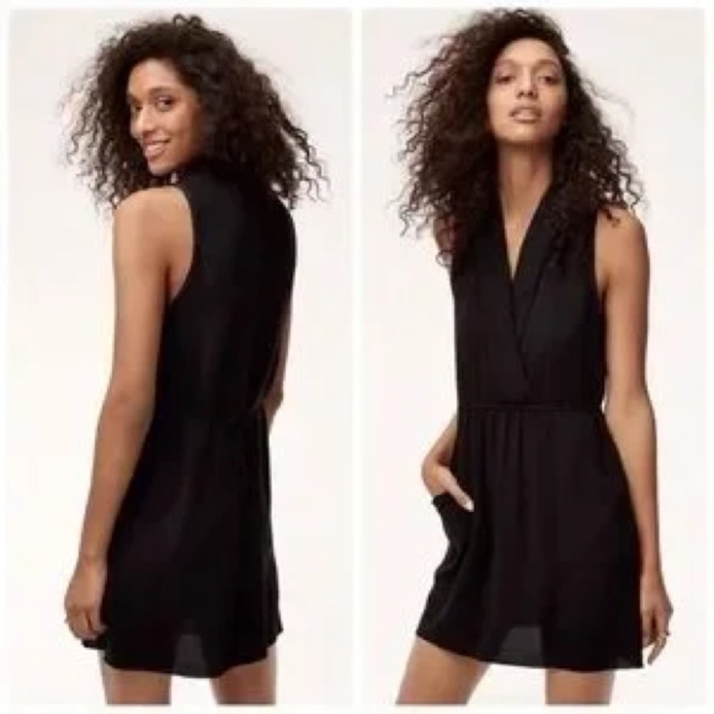 Aritzia Wilfred Sabine Black Dress